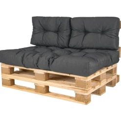 LIVARNO® Europaletten Sitz- und Rückenkissen, 3-teilig - B-Ware