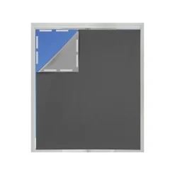 LIVARNO® Fenster-Sonnenschutz mit Klettband (Grau) - B-Ware neuwertig