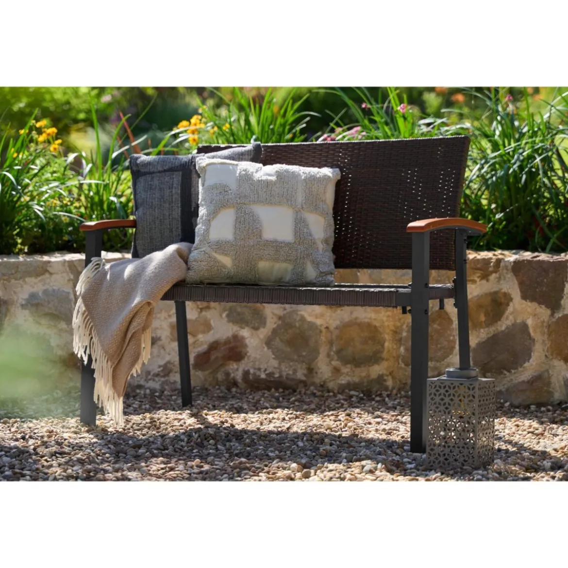 LIVARNO® Gartenbank »Valencia«, 58 x 112 x 91 cm - B-Ware neuwertig