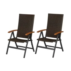 LIVARNO® Geflecht-Klappsessel »Valencia«, 2 Stück - B-Ware