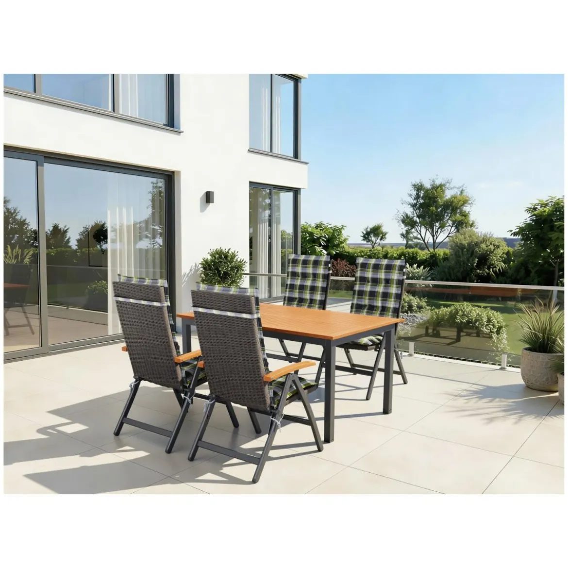 LIVARNO® Geflecht-Klappsessel »Valencia«, 2 Stück - B-Ware neuwertig