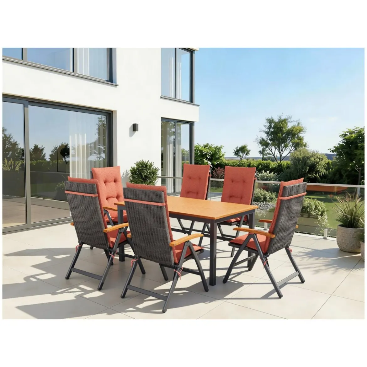 LIVARNO® Geflecht-Klappsessel »Valencia«, 2 Stück - B-Ware neuwertig