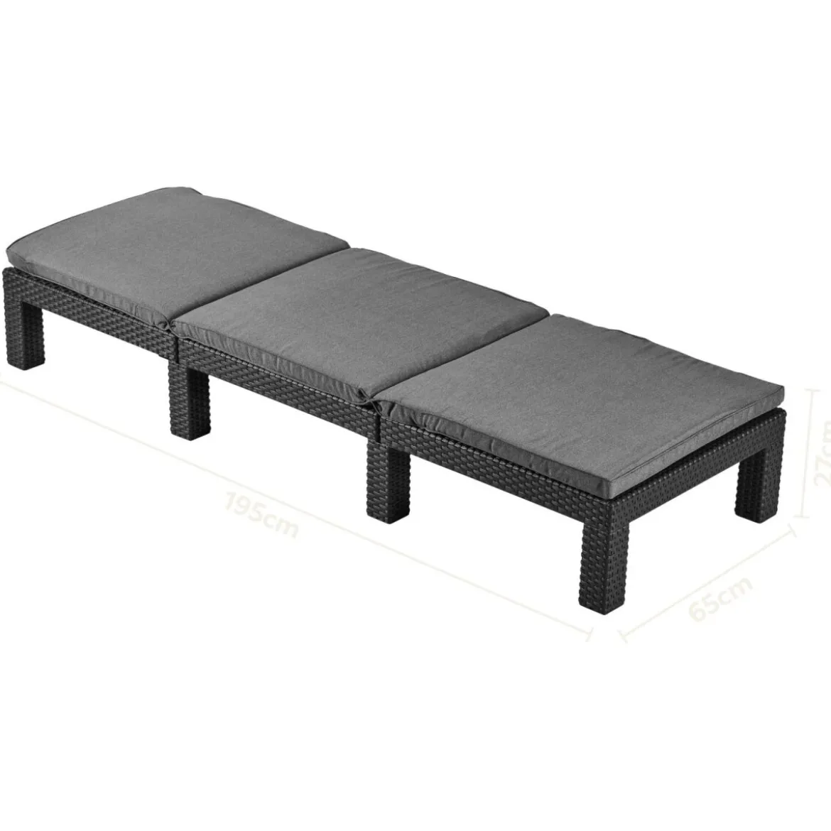 LIVARNO® Geflecht-Sonnenliege - B-Ware