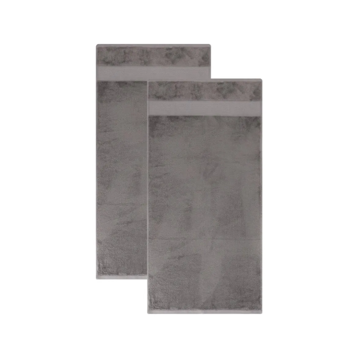 LIVARNO® Handtücher, 50 x 100 cm, 2 Stück, grau - B-Ware neuwertig