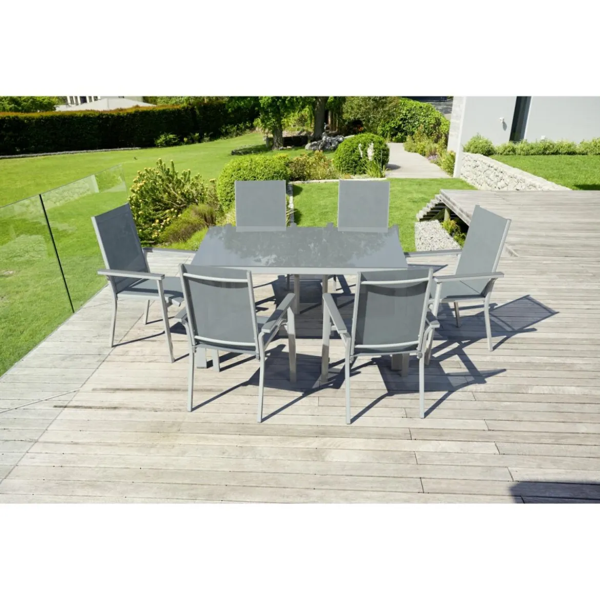 LIVARNO HOME Alu-Gartentisch »Houston« weiß, 140 x 92 x 74 cm - B-Ware