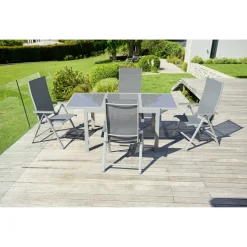 LIVARNO home Alu-Gartentisch »Houston«, 120-180 x 89 x 75 cm - B-Ware neuwertig