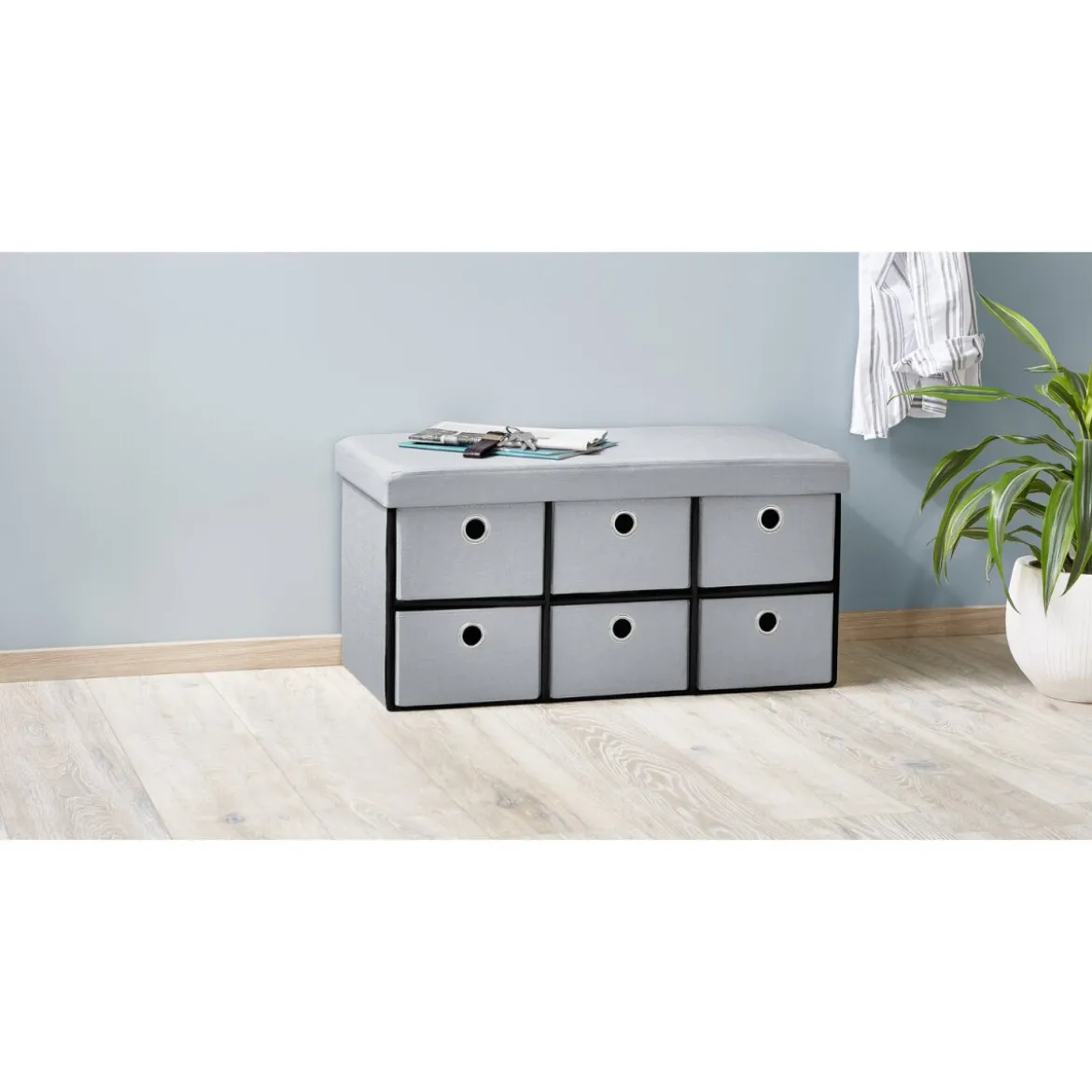 LIVARNO home Aufbewahrungsbox, grau - B-Ware neuwertig