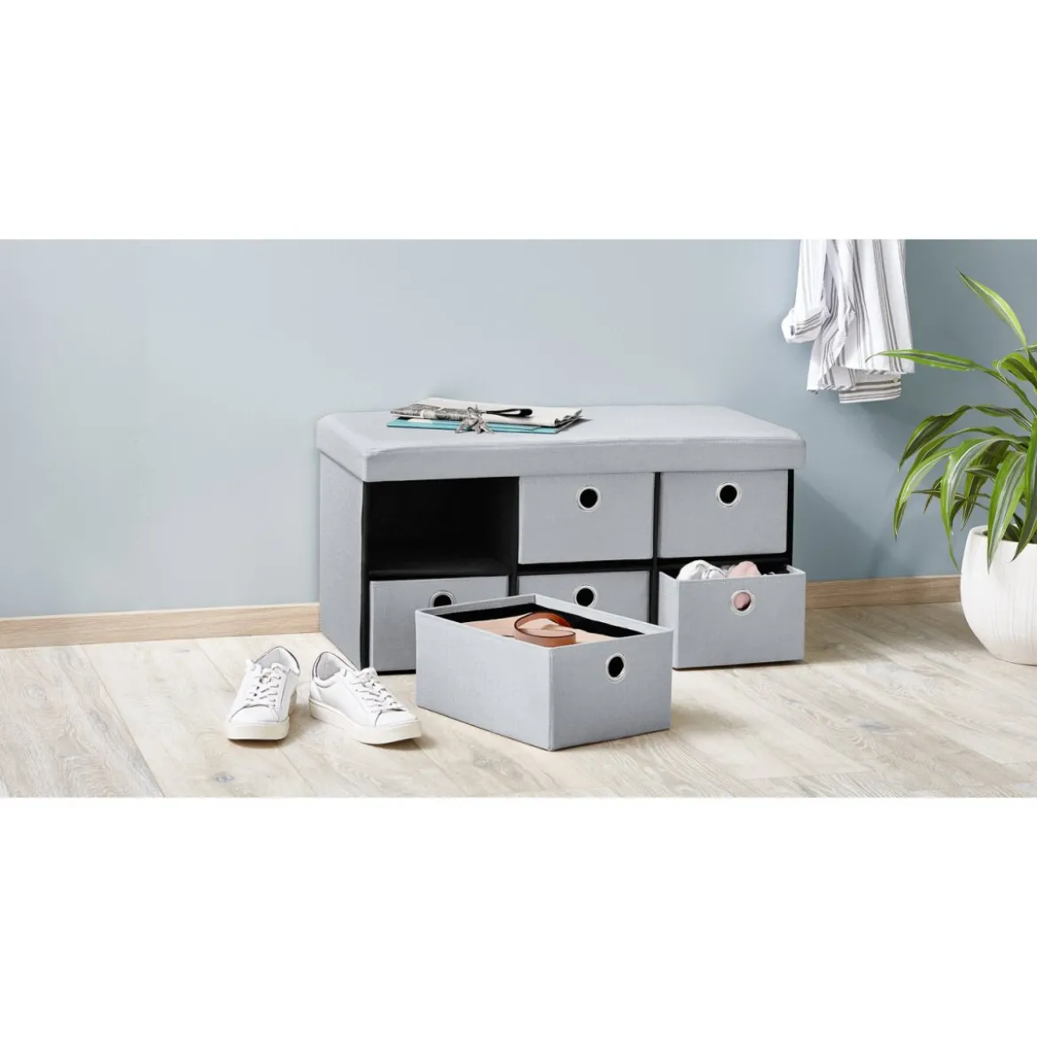 LIVARNO home Aufbewahrungsbox, grau - B-Ware neuwertig