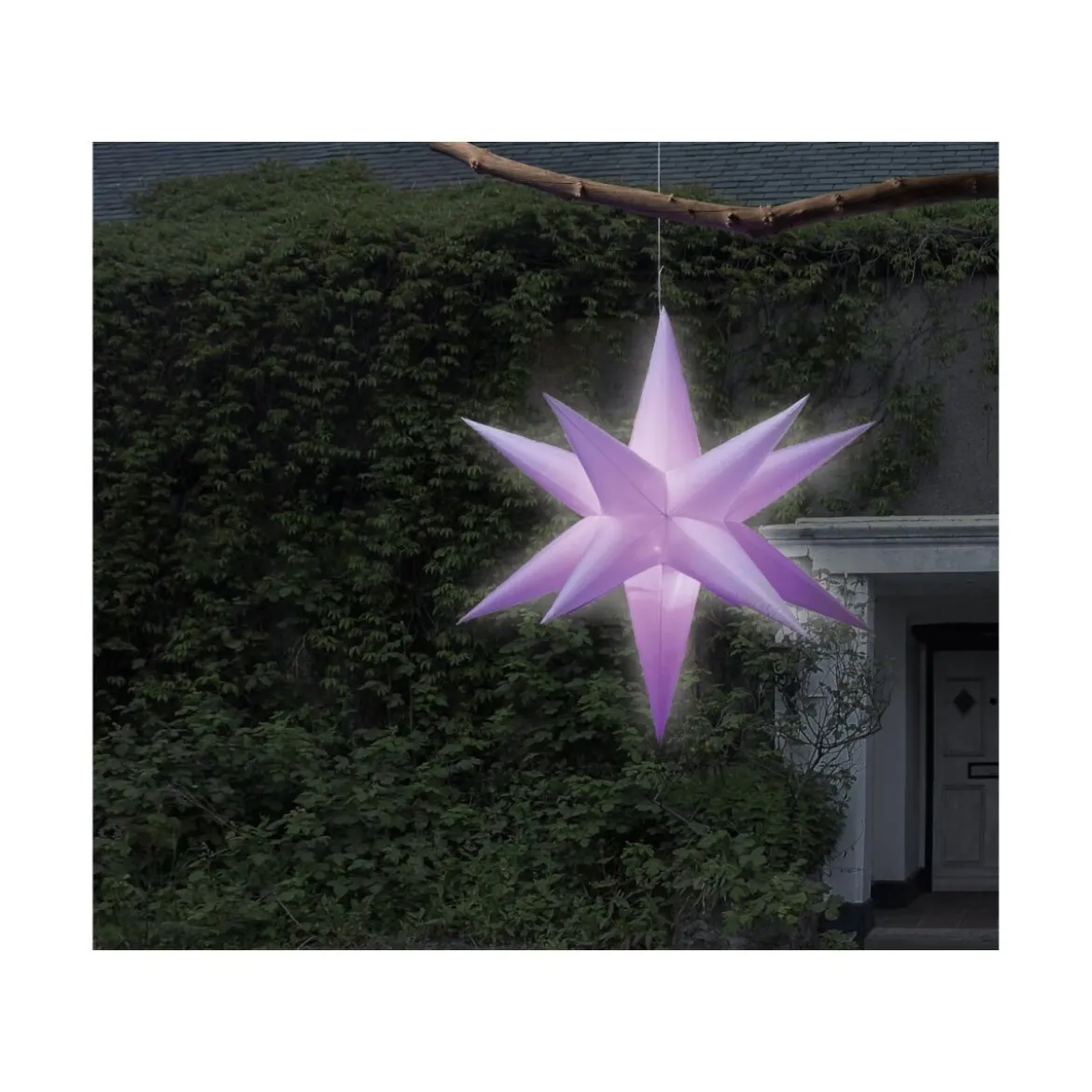 LIVARNO home Aufblasbare LED-Weihnachtsfigur, Weihnachtsstern - B-Ware gut