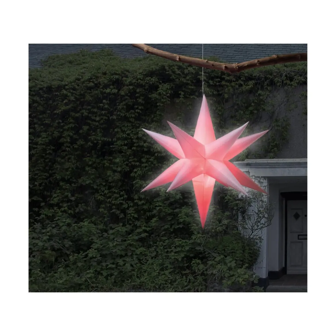 LIVARNO home Aufblasbare LED-Weihnachtsfigur, Weihnachtsstern - B-Ware gut