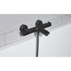 LIVARNO home Badezimmer-Armaturen, Wannenarmatur, schwarz - B-Ware neuwertig