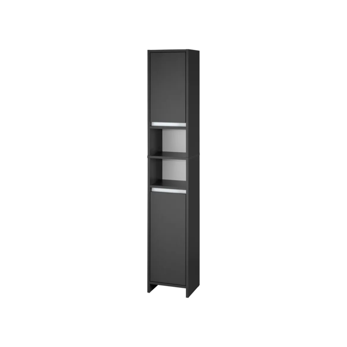 LIVARNO home Badezimmer-Hochschrank Oslo, anthrazit - B-Ware neuwertig