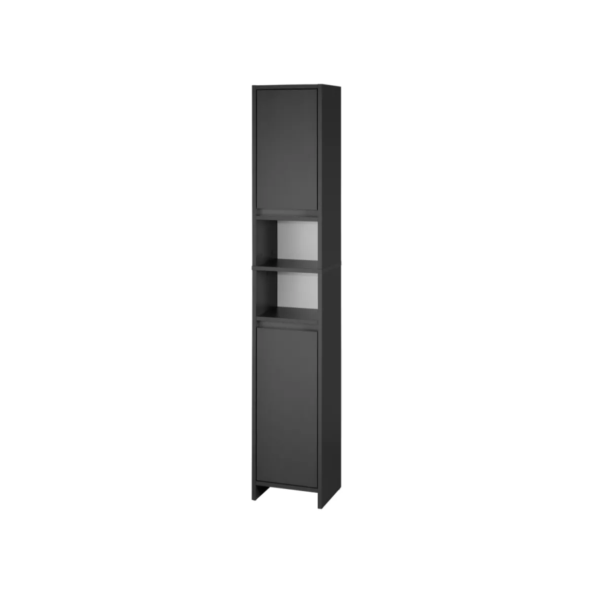 LIVARNO home Badezimmer-Hochschrank Oslo, anthrazit - B-Ware neuwertig