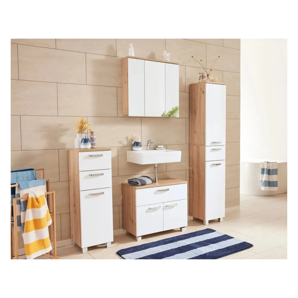 LIVARNO home Bad-Schrank »Palermo«, höhenverstellbare Füße - B-Ware