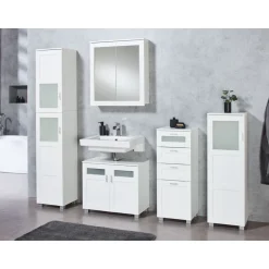 LIVARNO home Bad-Vitrine »Basel«, mit Sicherheitsglas - B-Ware Transportschaden