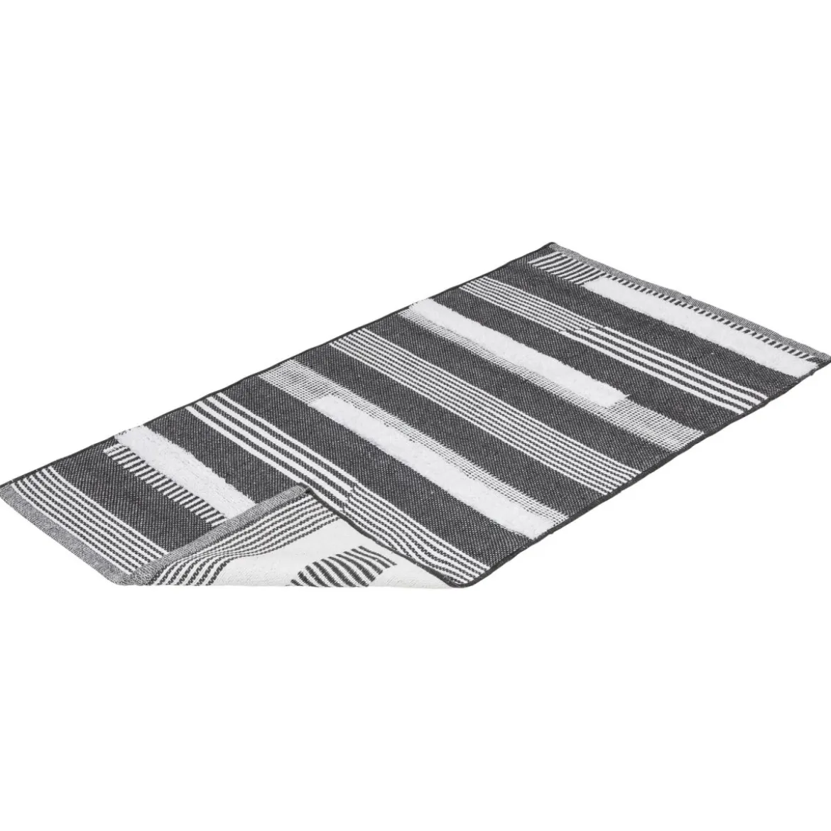 LIVARNO home Baumwollteppich, 80 x 150 cm (grau) - B-Ware neuwertig
