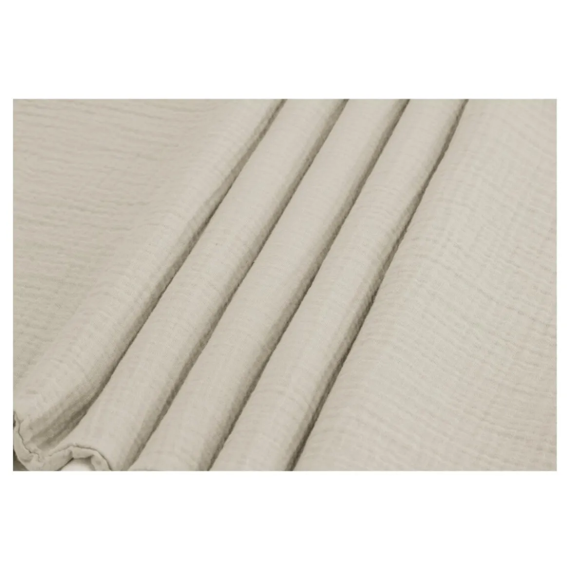 LIVARNO home Bettwäsche, aus Musselin, 155 x 220 cm, beige - B-Ware sehr gut