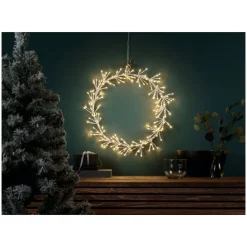 LIVARNO home Dekokranz, -stern Metall, 160 LEDs (Kranz) - B-Ware sehr gut