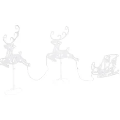 LIVARNO home 3D-Lichtfiguren, 3 tlg. mit 120 LEDs - B-Ware Transportschaden Kosmetisch