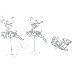 LIVARNO home 3D-Lichtfiguren, 3 tlg. mit 120 LEDs - B-Ware Transportschaden Kosmetisch