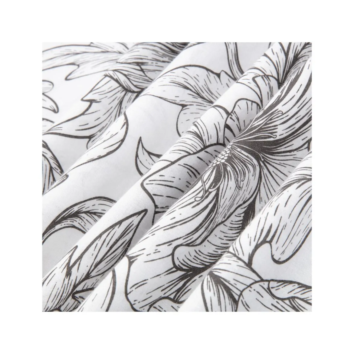 LIVARNO home Edel-Renforcé-Bettwäsche, 135 x 200 cm (Blumen/weiß) - B-Ware neuwertig