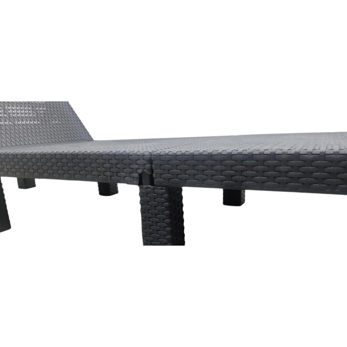 LIVARNO home Geflecht-Sonnenliege, mit Kissenauflage, anthrazit - B-Ware sonstiges