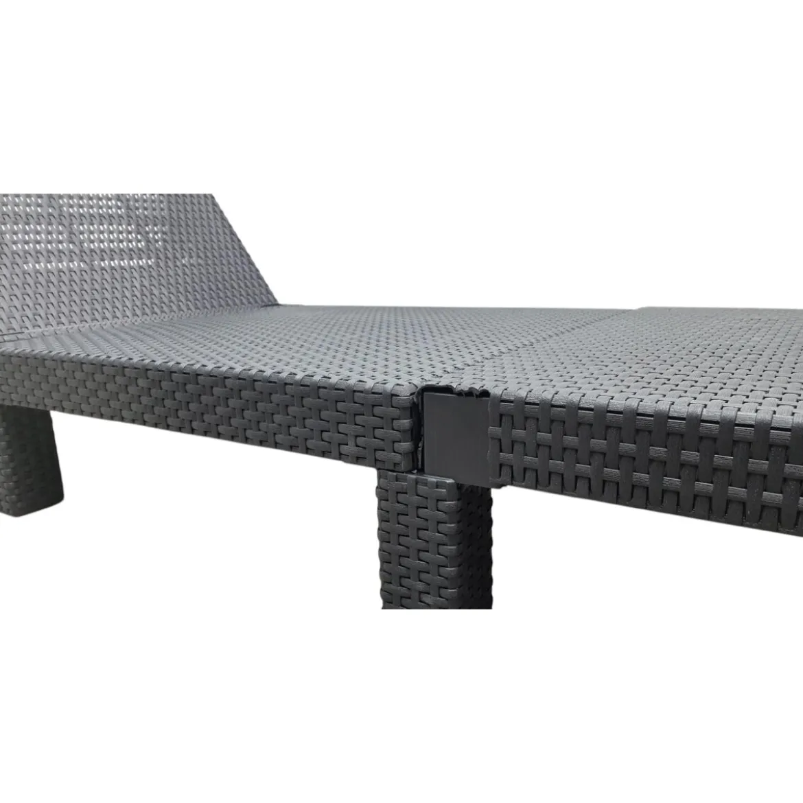 LIVARNO home Geflecht-Sonnenliege, mit Kissenauflage, anthrazit - B-Ware sonstiges