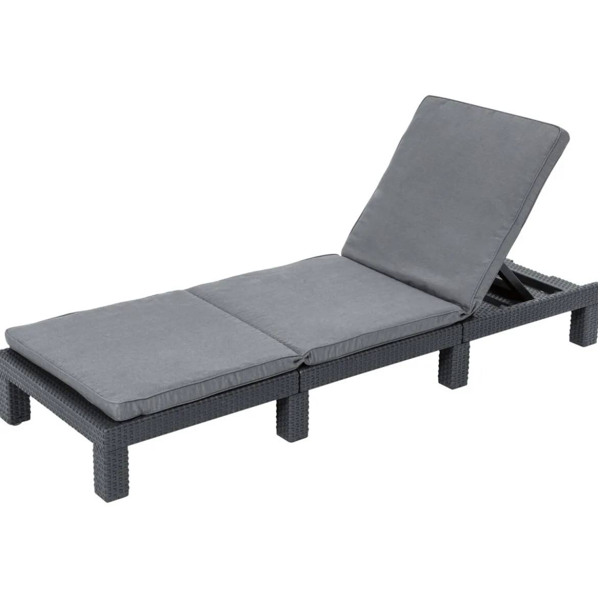LIVARNO home Geflecht-Sonnenliege, mit Kissenauflage, anthrazit - B-Ware sonstiges