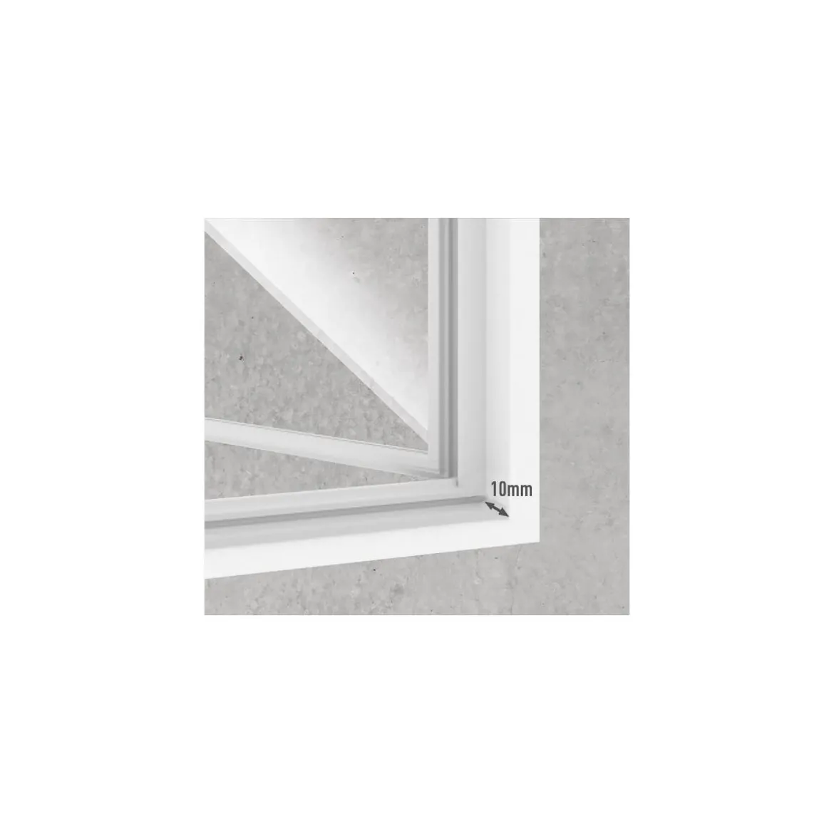 LIVARNO home Insektenschutzfenster, magnetisch, 110 x 130 cm, anthrazit - B-Ware sehr gut