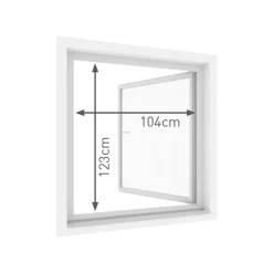 LIVARNO home Insektenschutzfenster, magnetisch, 110 x 130 cm mit Blend- und Sonnenschutz - B-Ware