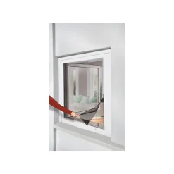 LIVARNO home Insektenschutzfenster, magnetisch, 110 x 130 cm, weiß - B-Ware sehr gut