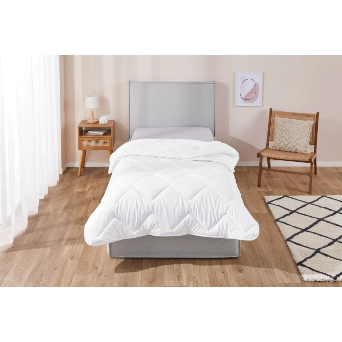 LIVARNO home 4-Jahreszeiten-Steppbett, kochfest, 135 x 200 cm - B-Ware