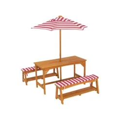 LIVARNO HOME Kinder Gartentisch Set, mit Sonnenschirm - B-Ware