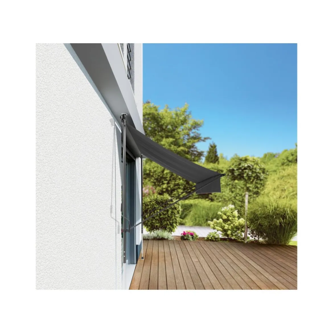 LIVARNO HOME Klemmmarkise 200 x 150, anthrazit - B-Ware sehr gut