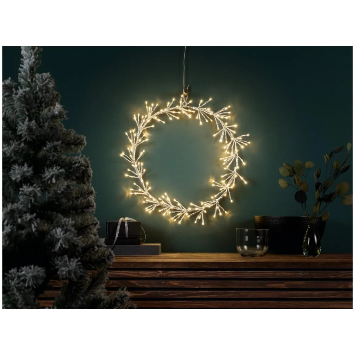 LIVARNO home LED-Dekokranz / LED-Dekostern (Kranz) - B-Ware neuwertig