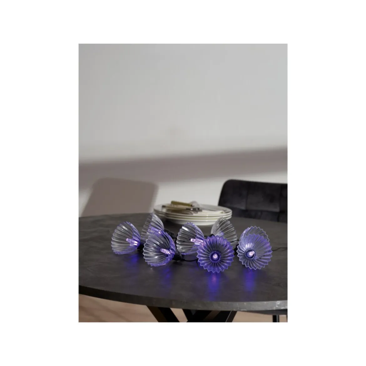 LIVARNO home LED-Lichterkette, 8 Lampenschirmen - B-Ware