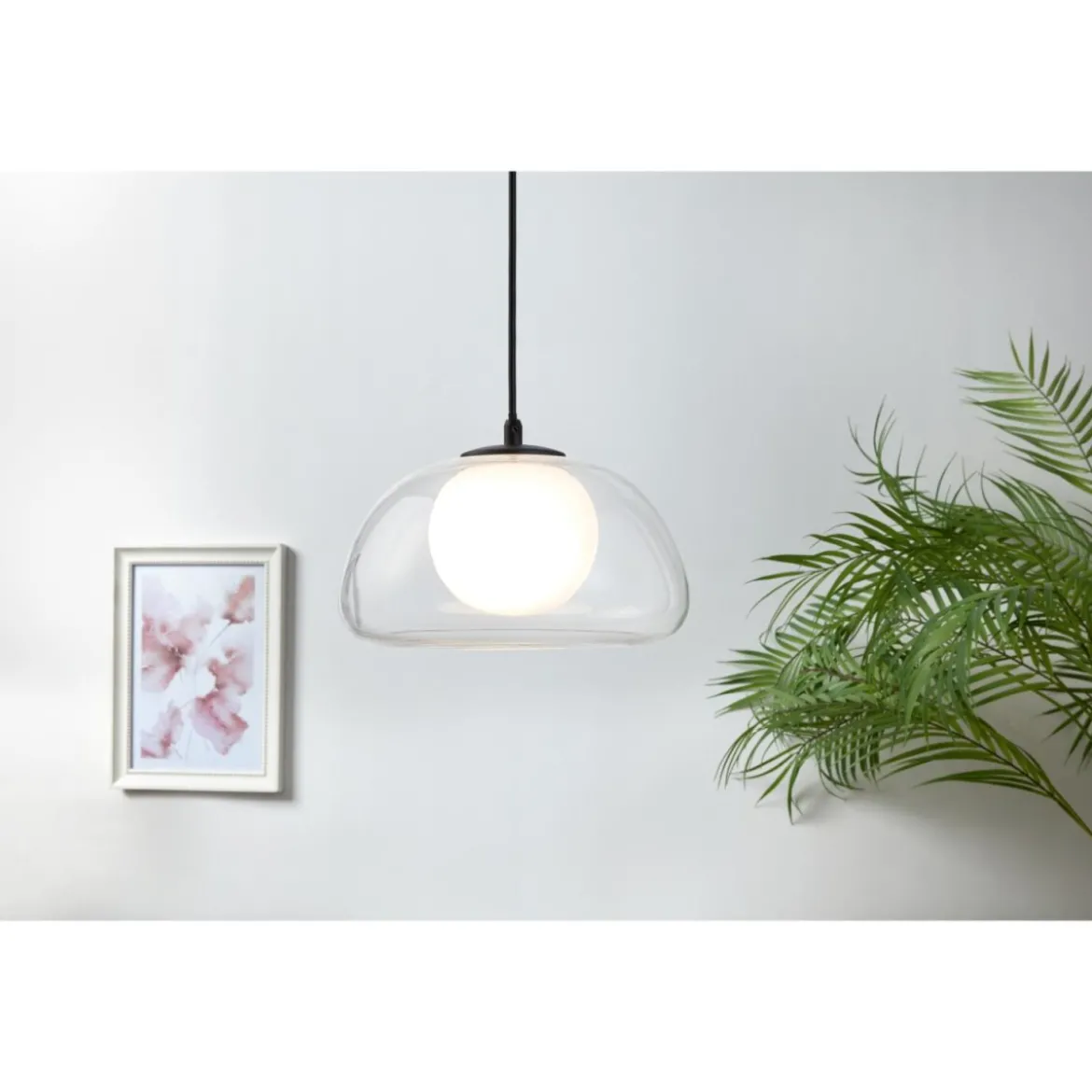 LIVARNO home LED-Pendelleuchte, Lampenschirm aus hochwertigem Glas (Transparent) - B-Ware neuwertig