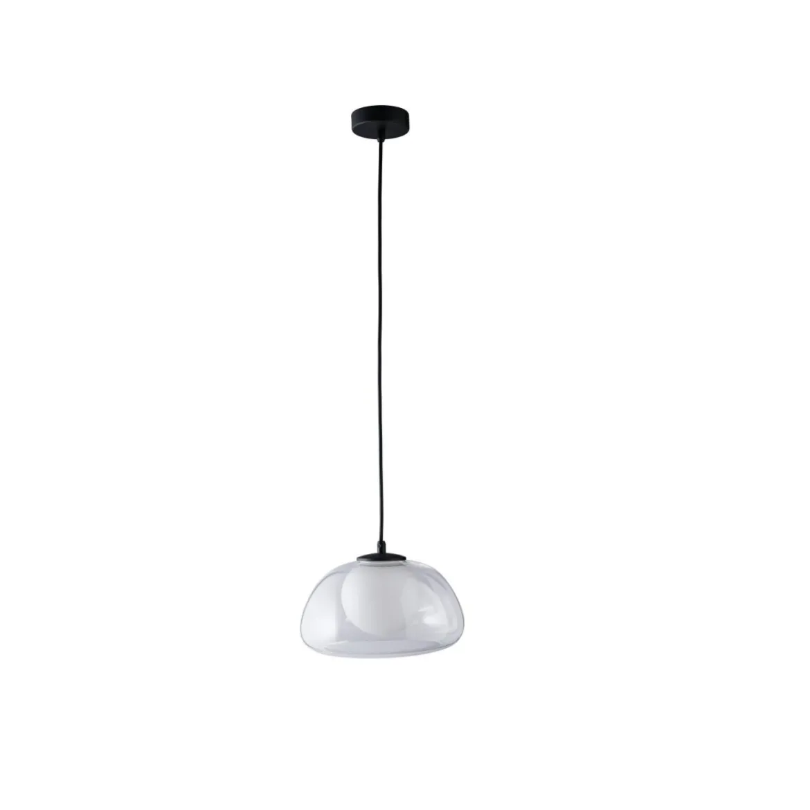 LIVARNO home LED-Pendelleuchte, Lampenschirm aus hochwertigem Glas (Transparent) - B-Ware neuwertig