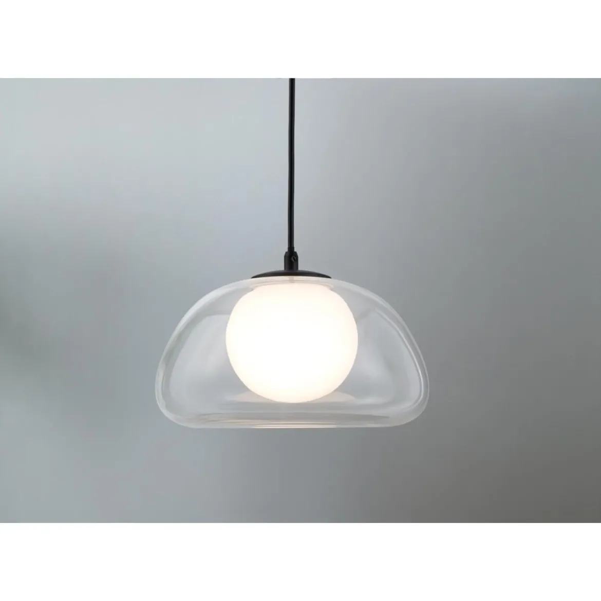 LIVARNO home LED-Pendelleuchte, mit halbtransparentem Diffusor, 3 W, transparent - B-Ware neuwertig