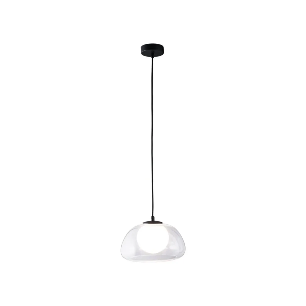 LIVARNO home LED-Pendelleuchte, mit halbtransparentem Diffusor, 3 W, transparent - B-Ware neuwertig