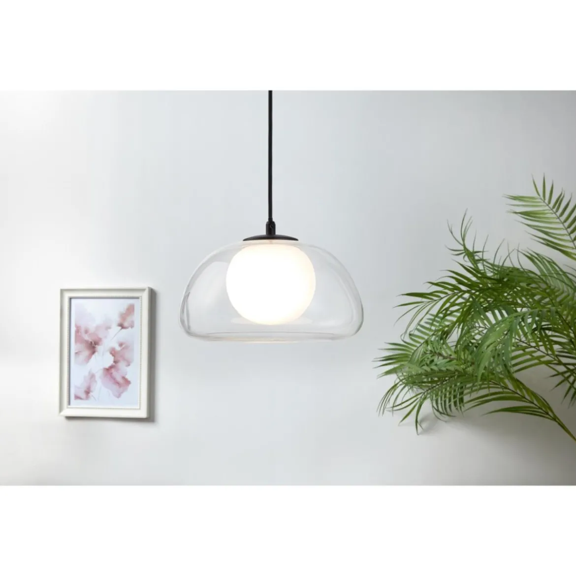 LIVARNO home LED-Pendelleuchte, mit halbtransparentem Diffusor, 3 W, transparent - B-Ware neuwertig
