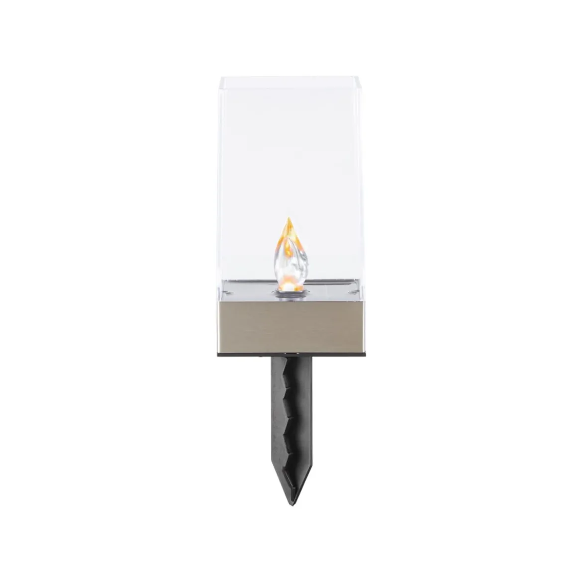 LIVARNO home LED-Solarfackel, mit realistischem Flackereffekt, Balkonleuchte/Bodenstecker - B-Ware neuwertig
