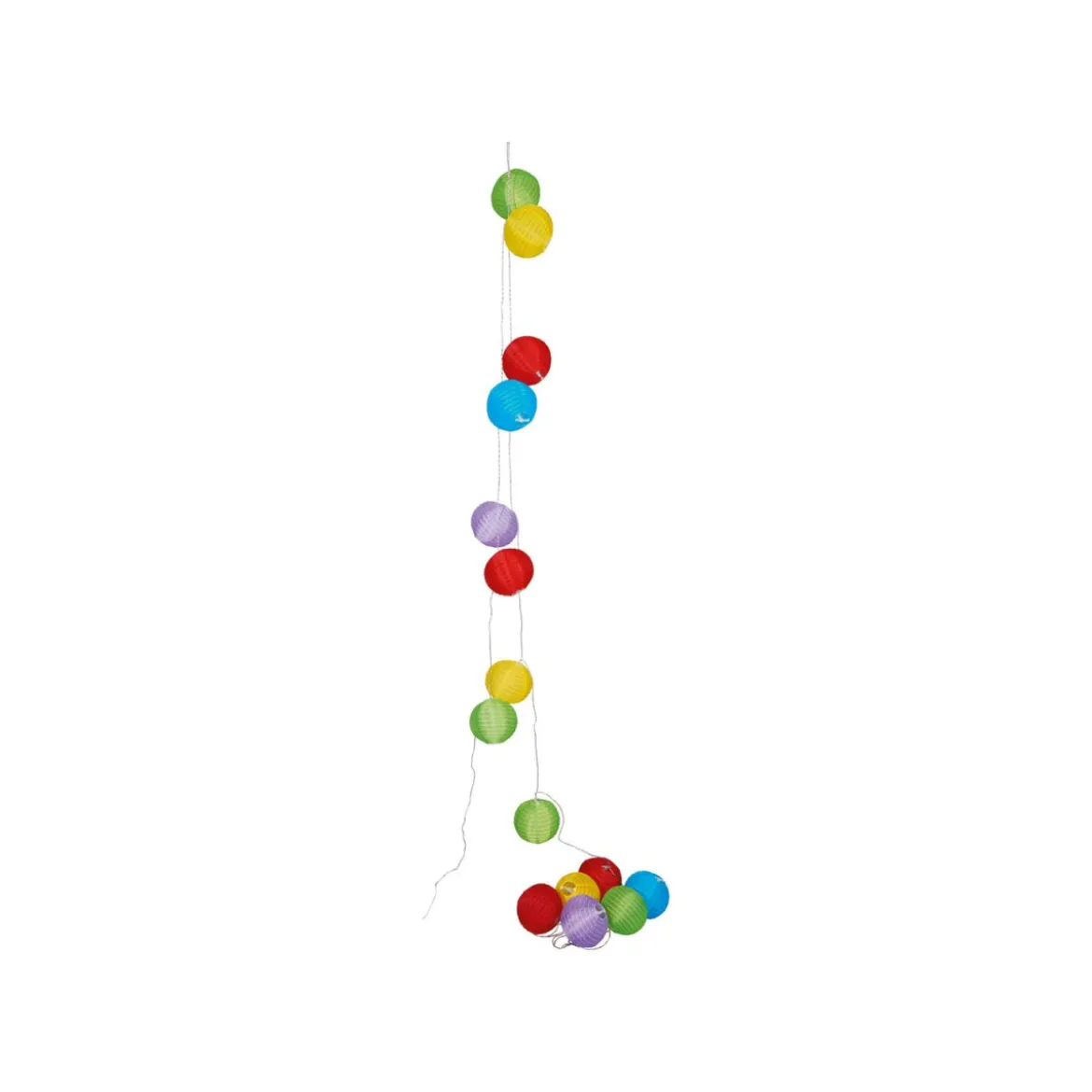 LIVARNO home LED Sommerlichterkette XXL, 15 LEDs, 17 m (Kugellaterne bunt) - B-Ware neuwertig