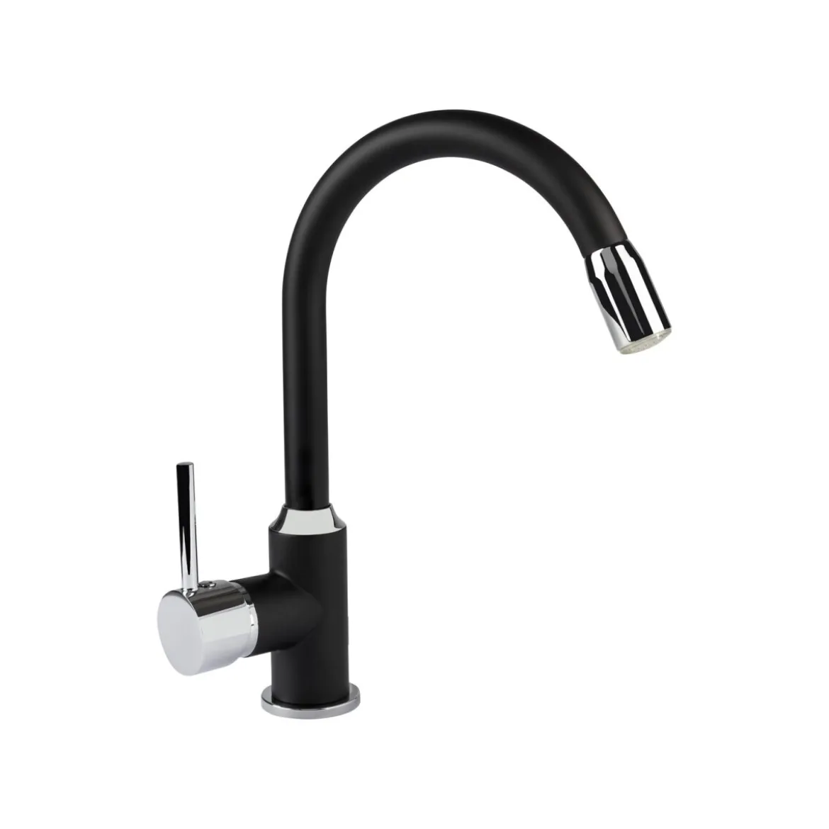 LIVARNO home LED-Spültischarmatur, 360° schwenkbar (chrom-schwarz) - B-Ware gut