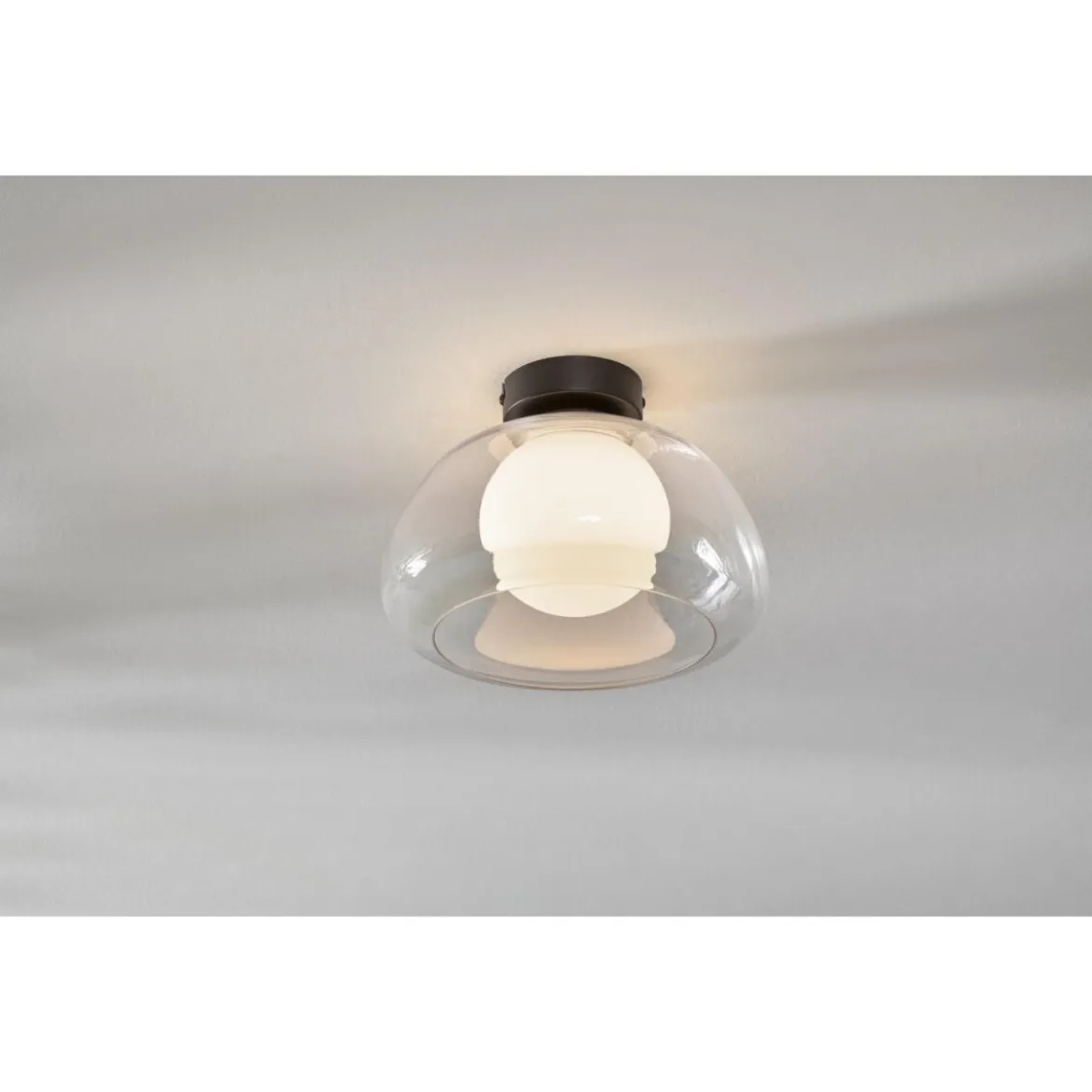LIVARNO home LED-Wand- und Deckenleuchte, Lampenschirm aus hochwertigem Glas (Transparent) - B-Ware neuwertig