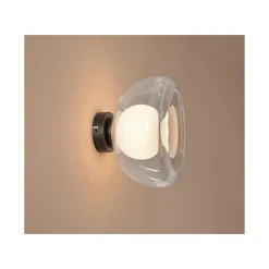 LIVARNO home LED-Wand- und Deckenleuchte, Lampenschirm aus hochwertigem Glas (Transparent) - B-Ware neuwertig