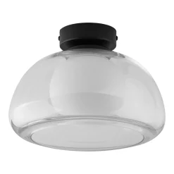 LIVARNO home LED-Wand- und Deckenleuchte, Lampenschirm aus hochwertigem Glas (Transparent) - B-Ware neuwertig