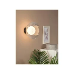 LIVARNO home LED-Wand- und Deckenleuchte, Lampenschirm aus hochwertigem Glas (Transparent) - B-Ware neuwertig
