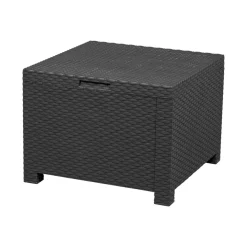 LIVARNO home Loungeset mit Tisch, 4-teilig, Kunststoff, anthrazit - B-Ware sehr gut