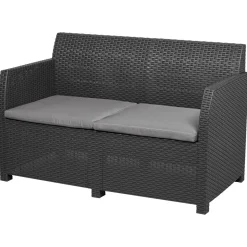 LIVARNO home Loungeset, 4-teilig, Pre Zero, anthrazit/grau - B-Ware sehr gut